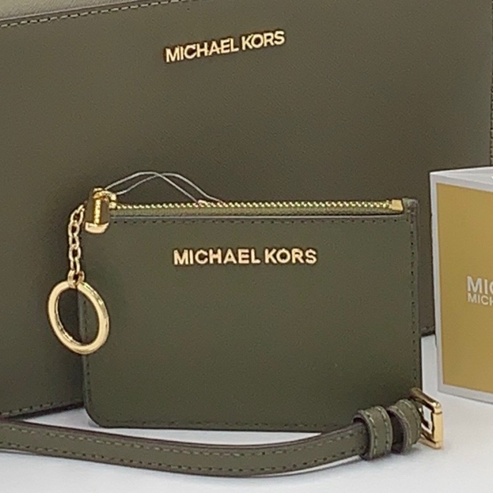 MICHAEL KORS SMALL TOP ZIP COINPOUCH WITH ID KEYCHAIN CARDHOLDER WALLET
OLIVE - Picture 12 of 16